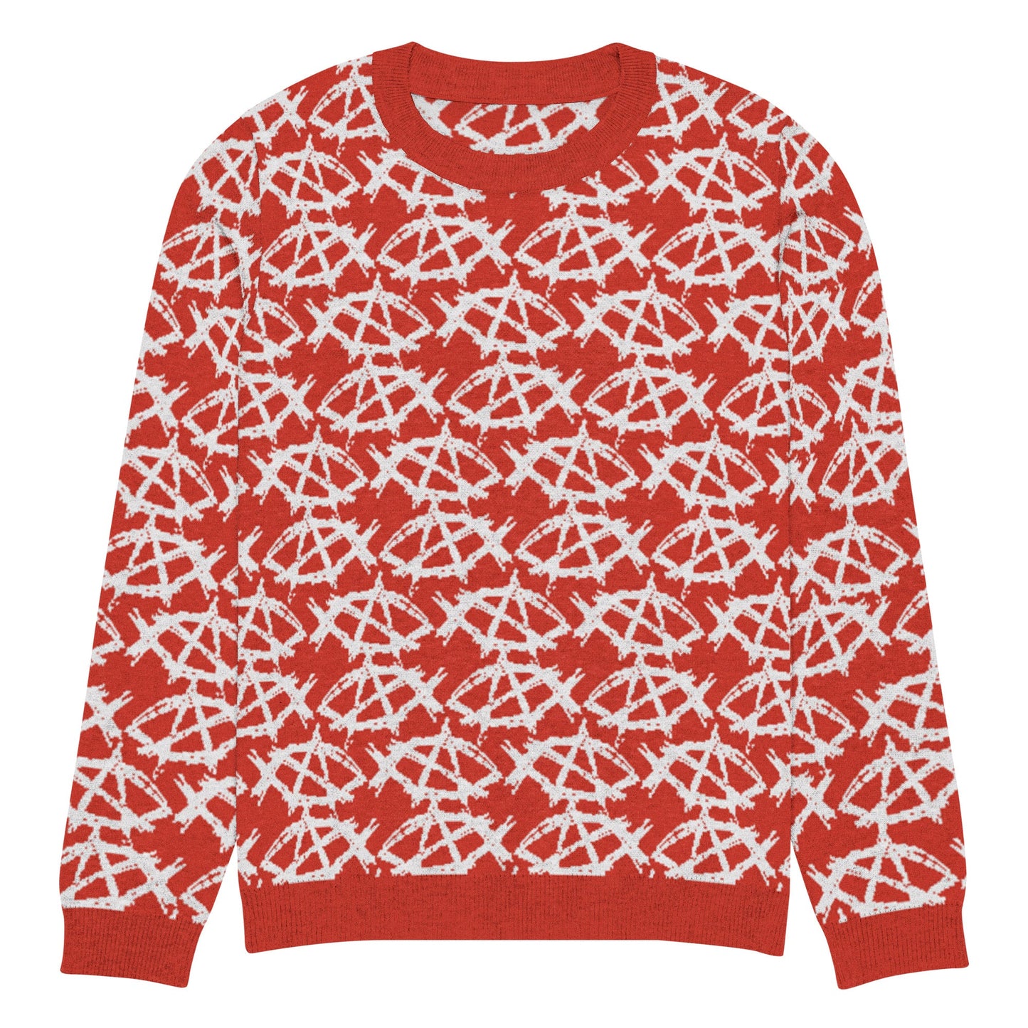 Anarchochristian Knitted crew neck ugly christmas sweater