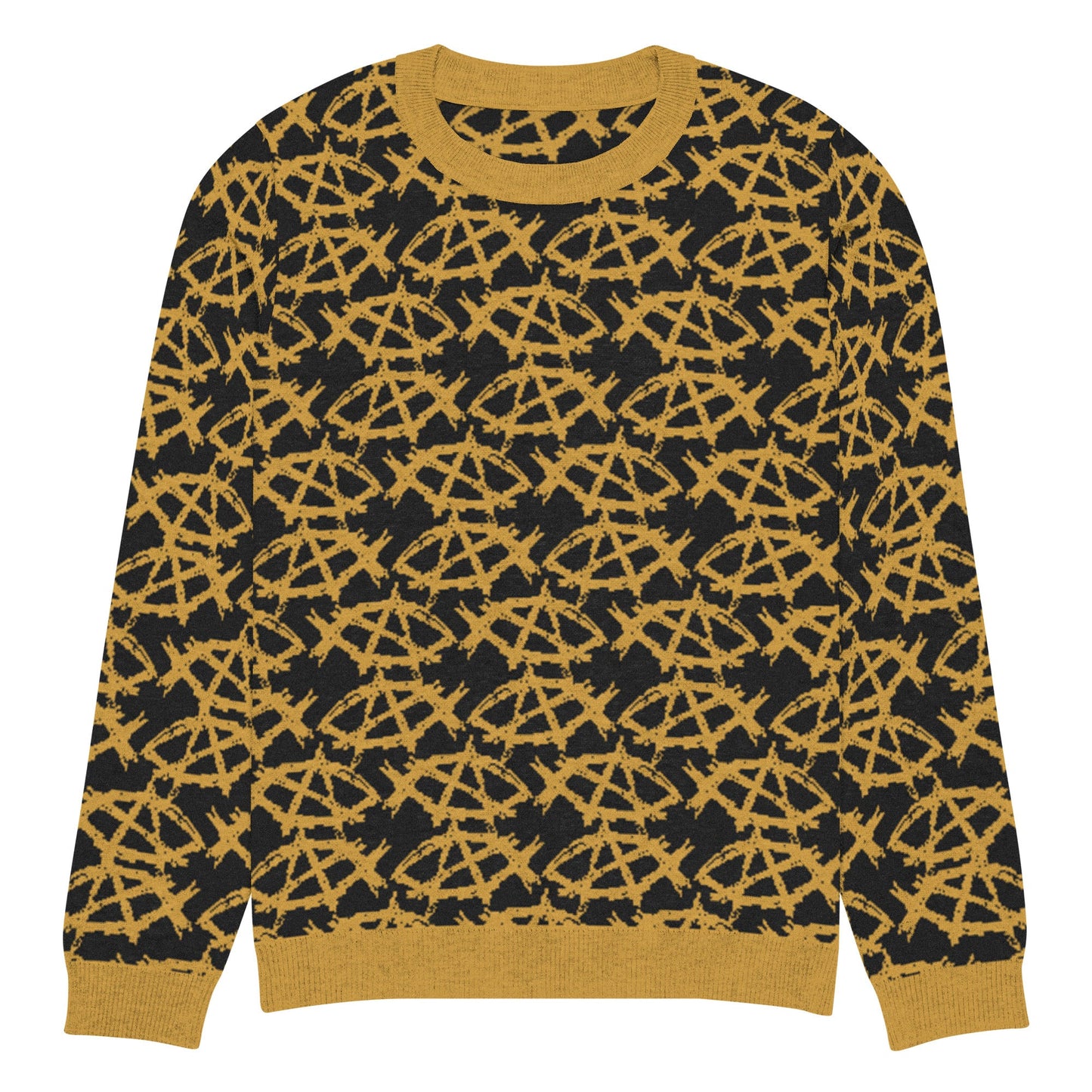 AnarchoChristian Knitted crew neck Ugly Christmas sweater