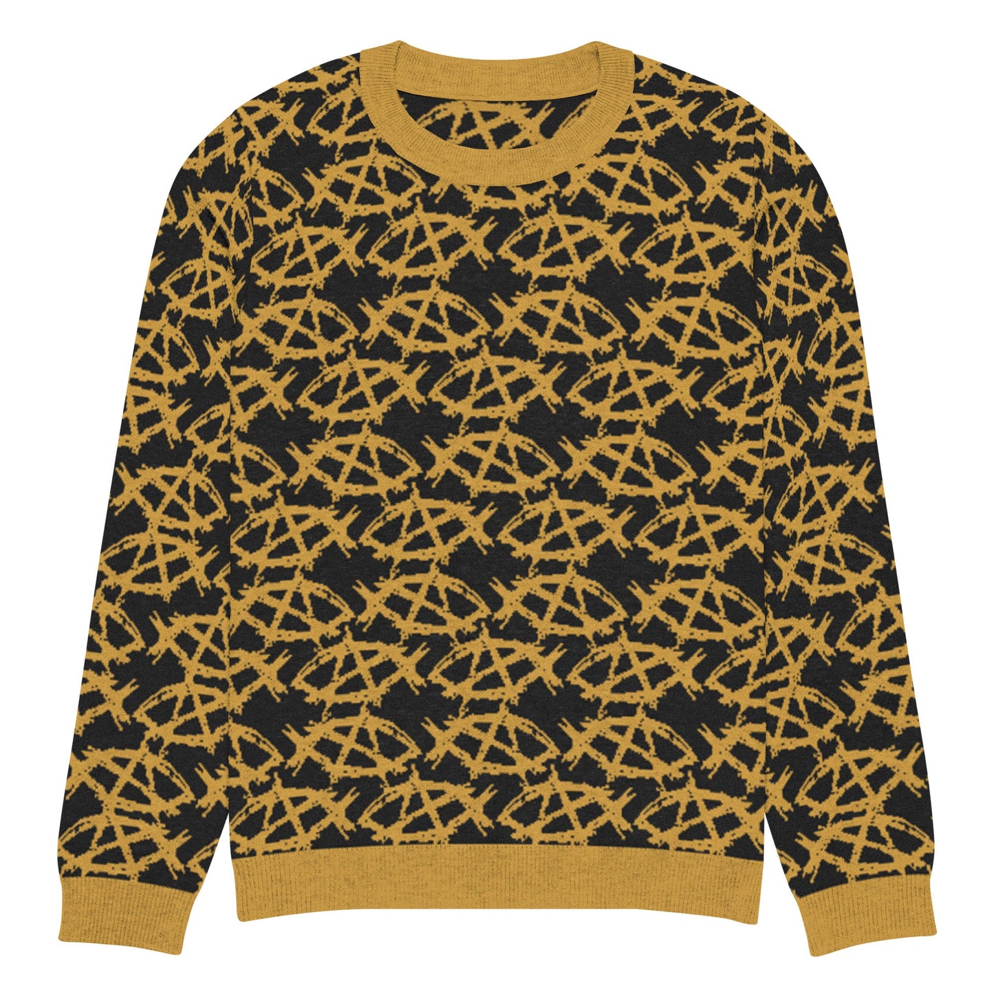 AnarchoChristian Knitted crew neck Ugly Christmas sweater