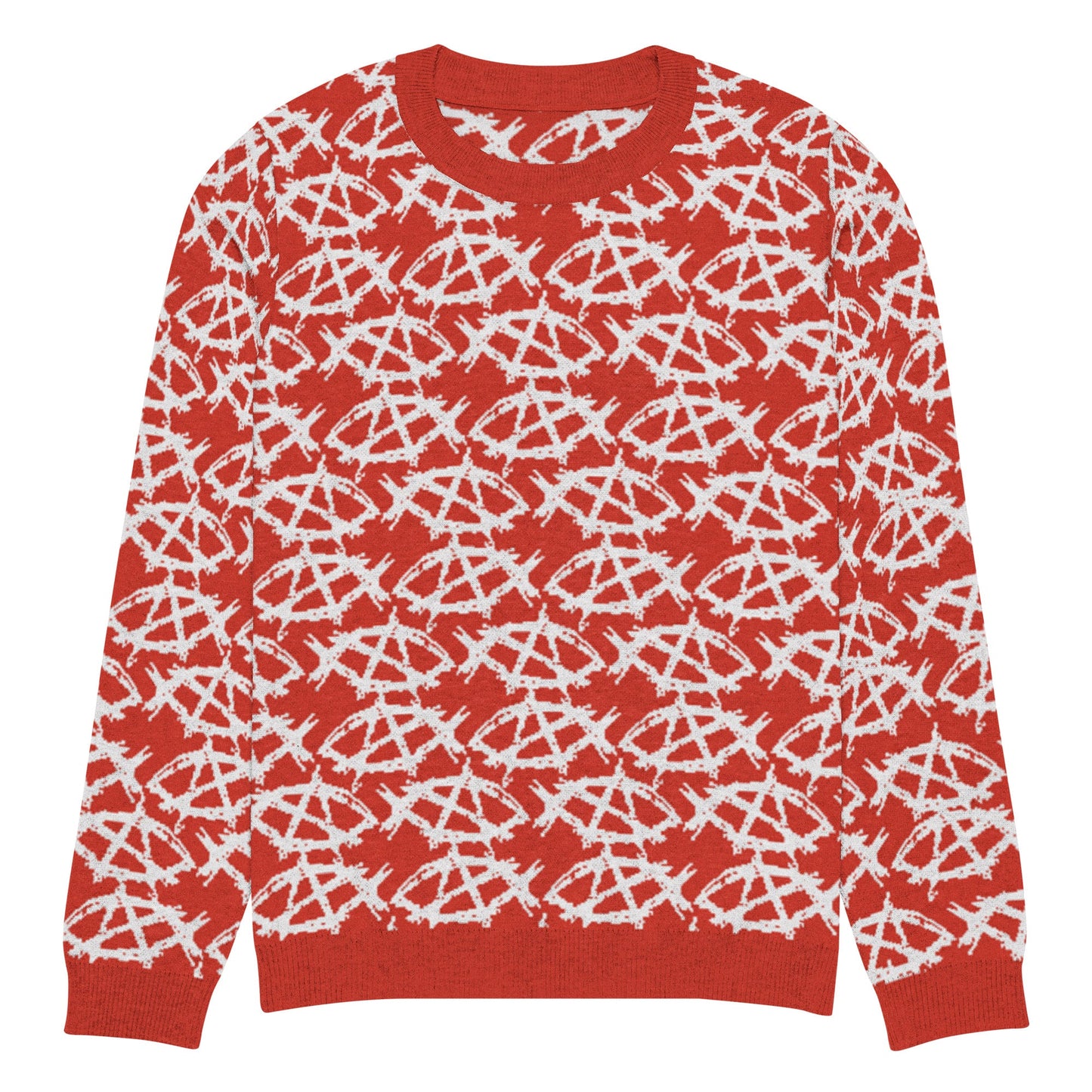 Anarchochristian Knitted crew neck ugly christmas sweater