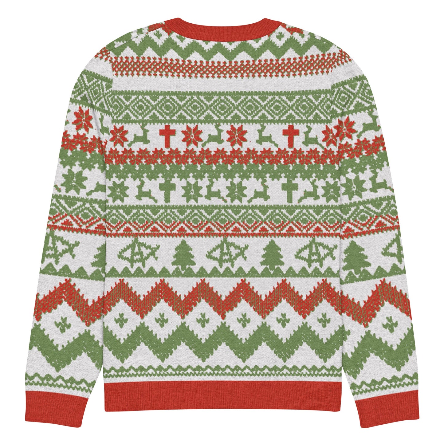 AnarchoChristian No King but Christ Knitted Ugly Christmas Sweater