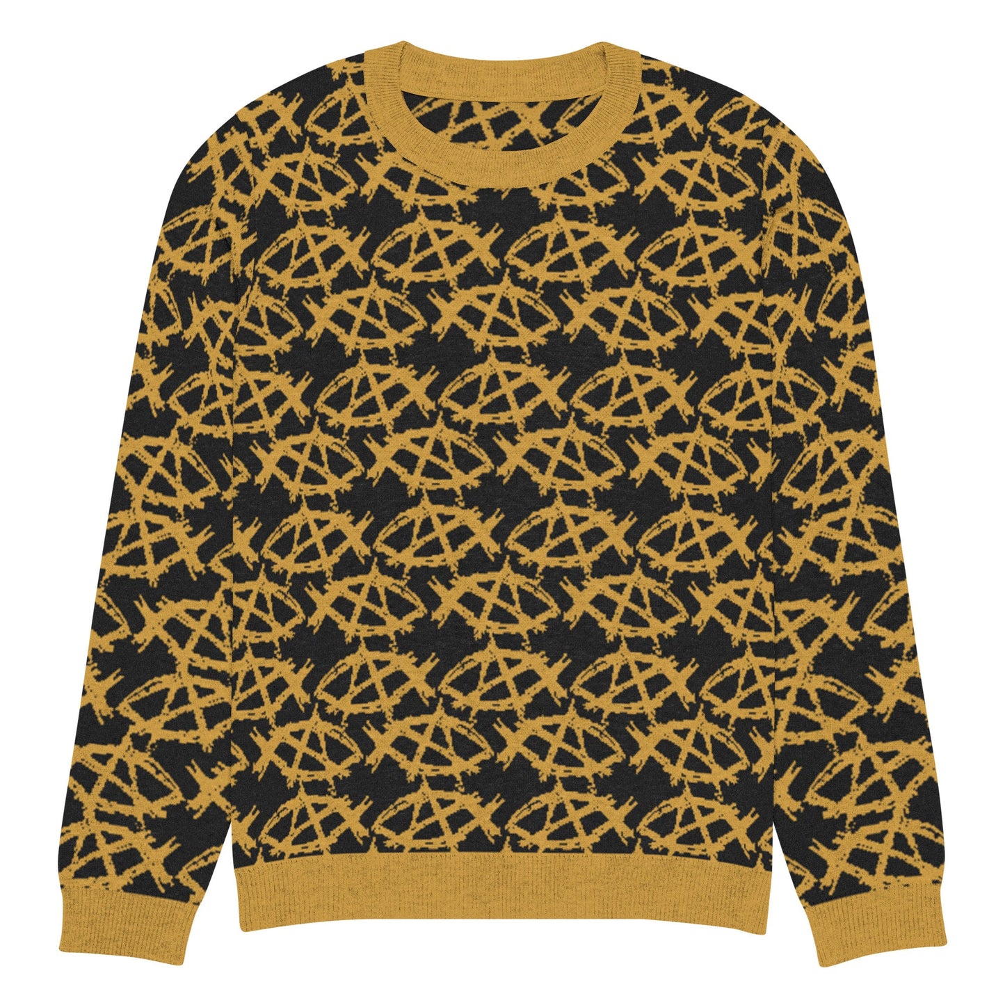 AnarchoChristian Knitted crew neck Ugly Christmas sweater