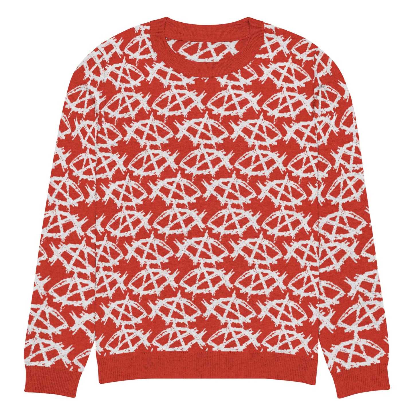 Anarchochristian Knitted crew neck ugly christmas sweater