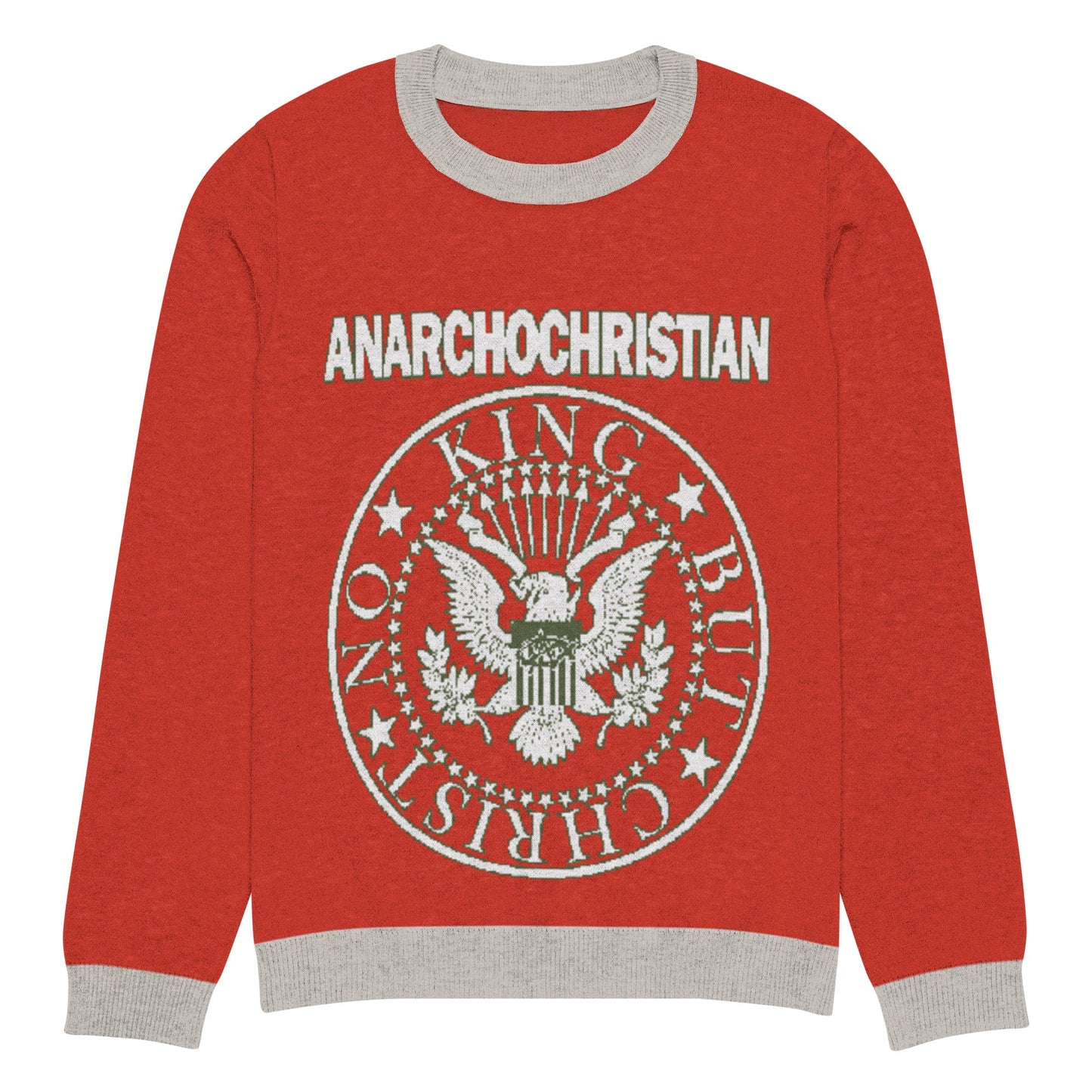 ANarchoChristian Seal Knitted Ugly Christmas sweater