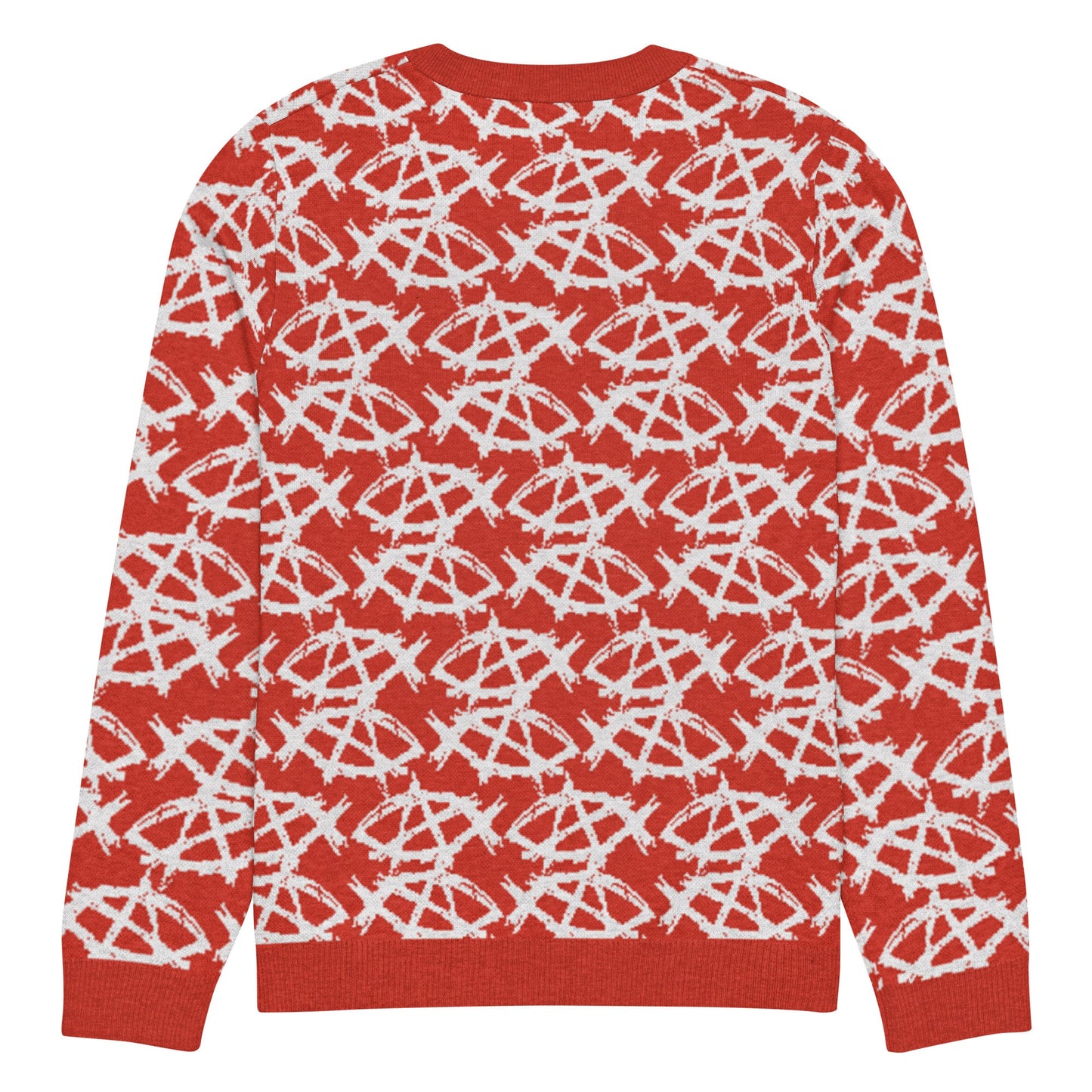 Anarchochristian Knitted crew neck ugly christmas sweater