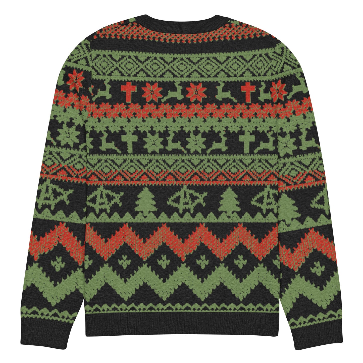 AnarchoChristian No King but Christ Knitted Ugly Christmas Sweater