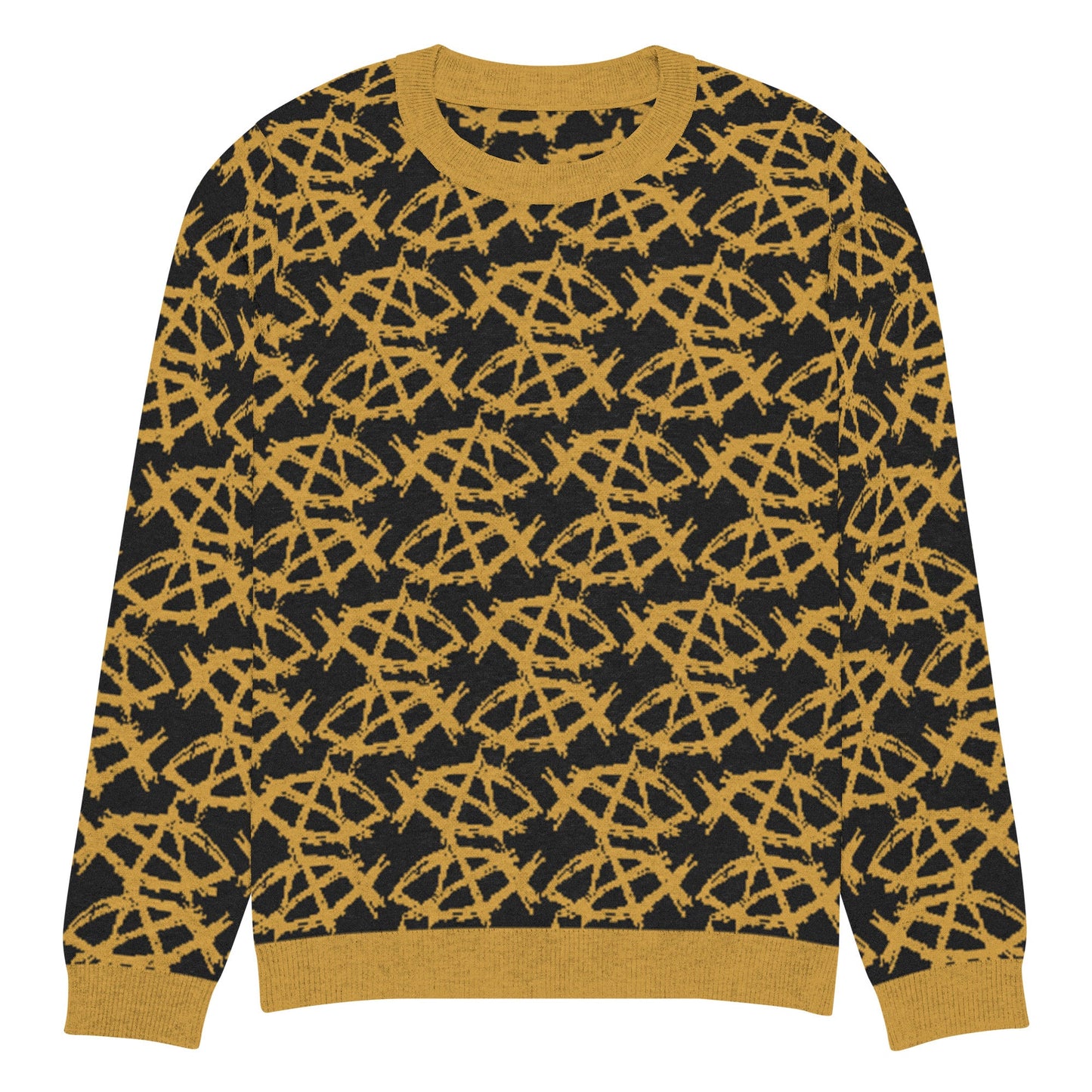 AnarchoChristian Knitted crew neck Ugly Christmas sweater