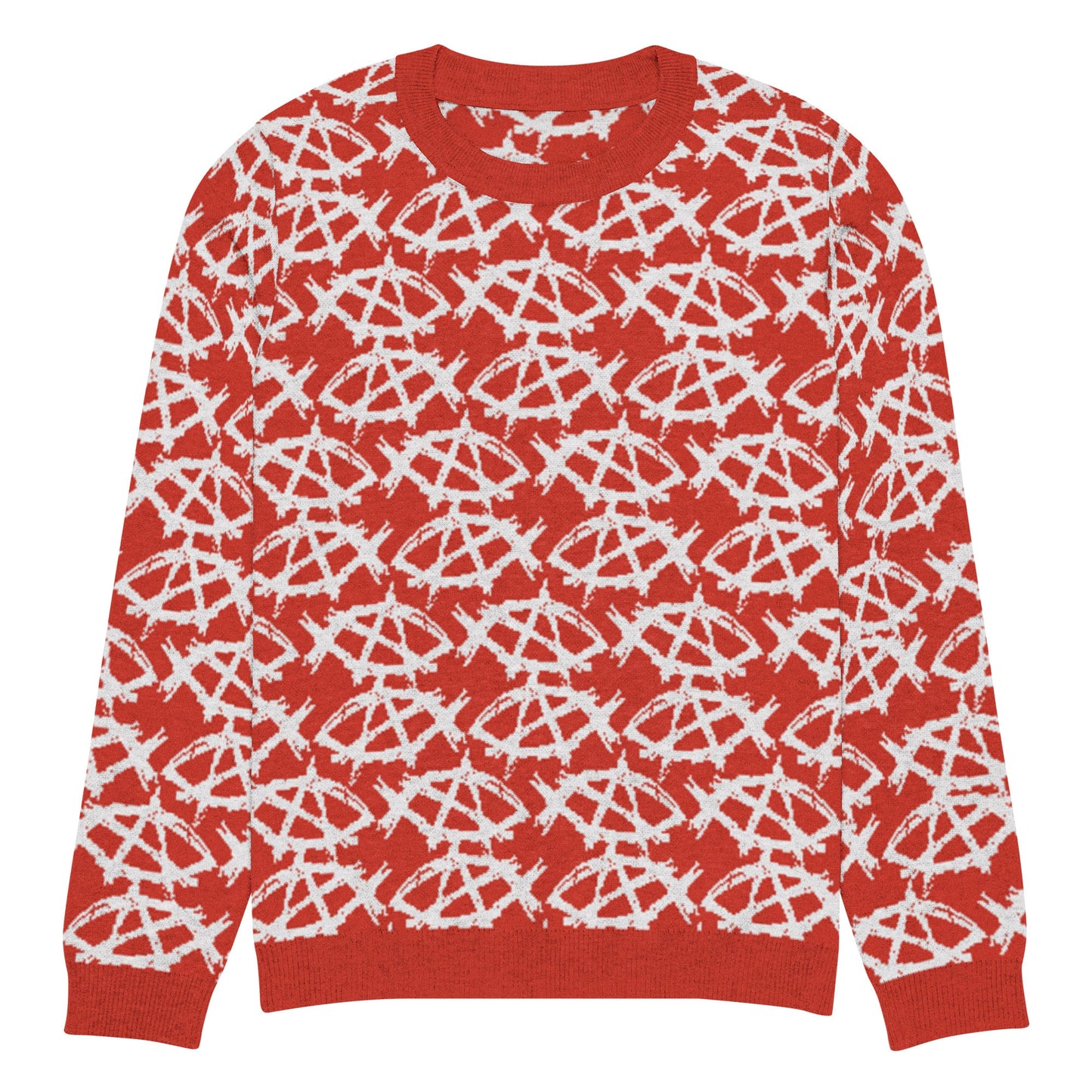 Anarchochristian Knitted crew neck ugly christmas sweater