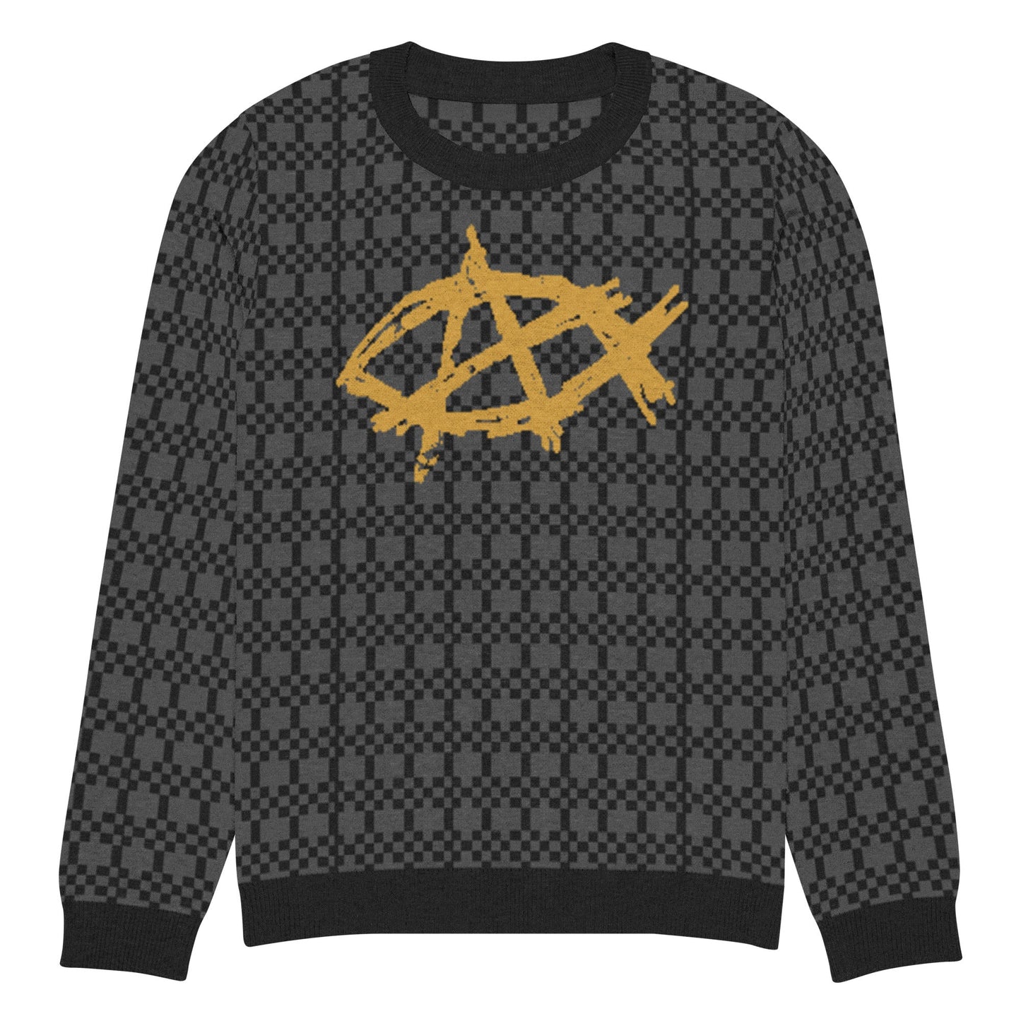 AnarchoChristian Knitted crew neck sweater