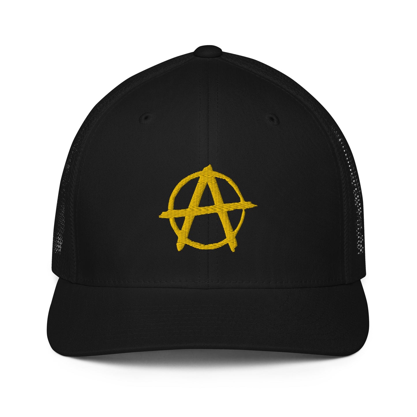 Ancap Anarchy Anarchocapitalism Black & Yellow Closed-back trucker cap