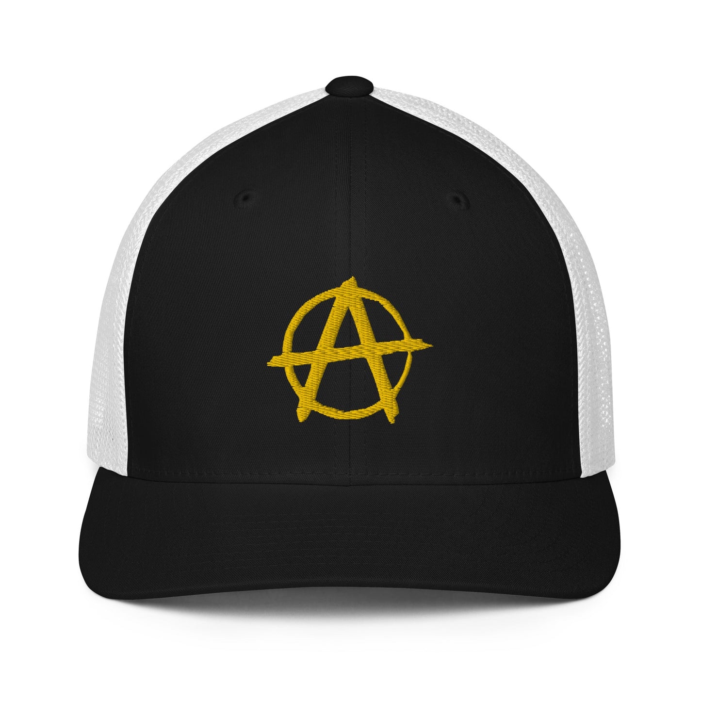 Ancap Anarchy Anarchocapitalism Black & Yellow Closed-back trucker cap