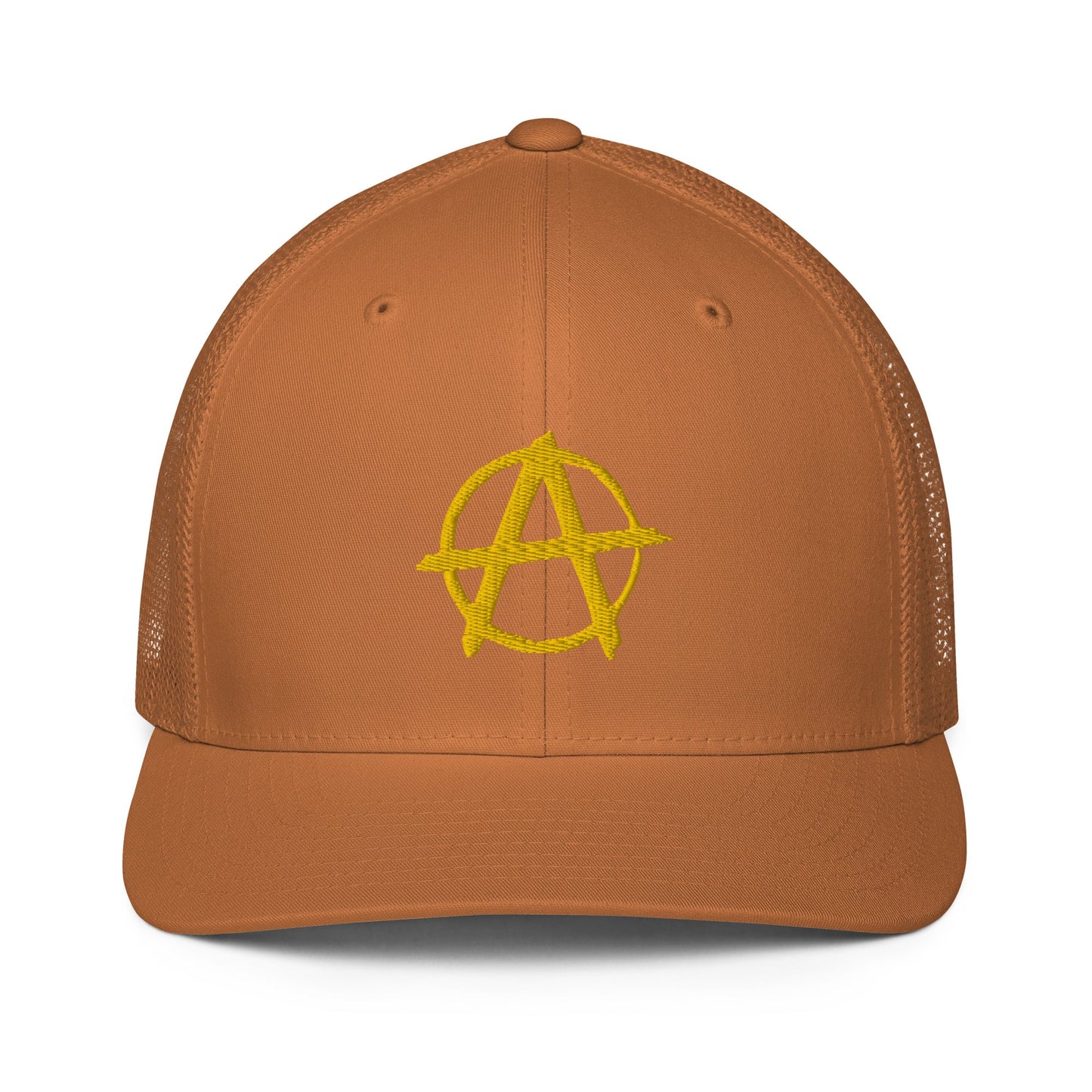 Ancap Anarchy Anarchocapitalism Black & Yellow Closed-back trucker cap