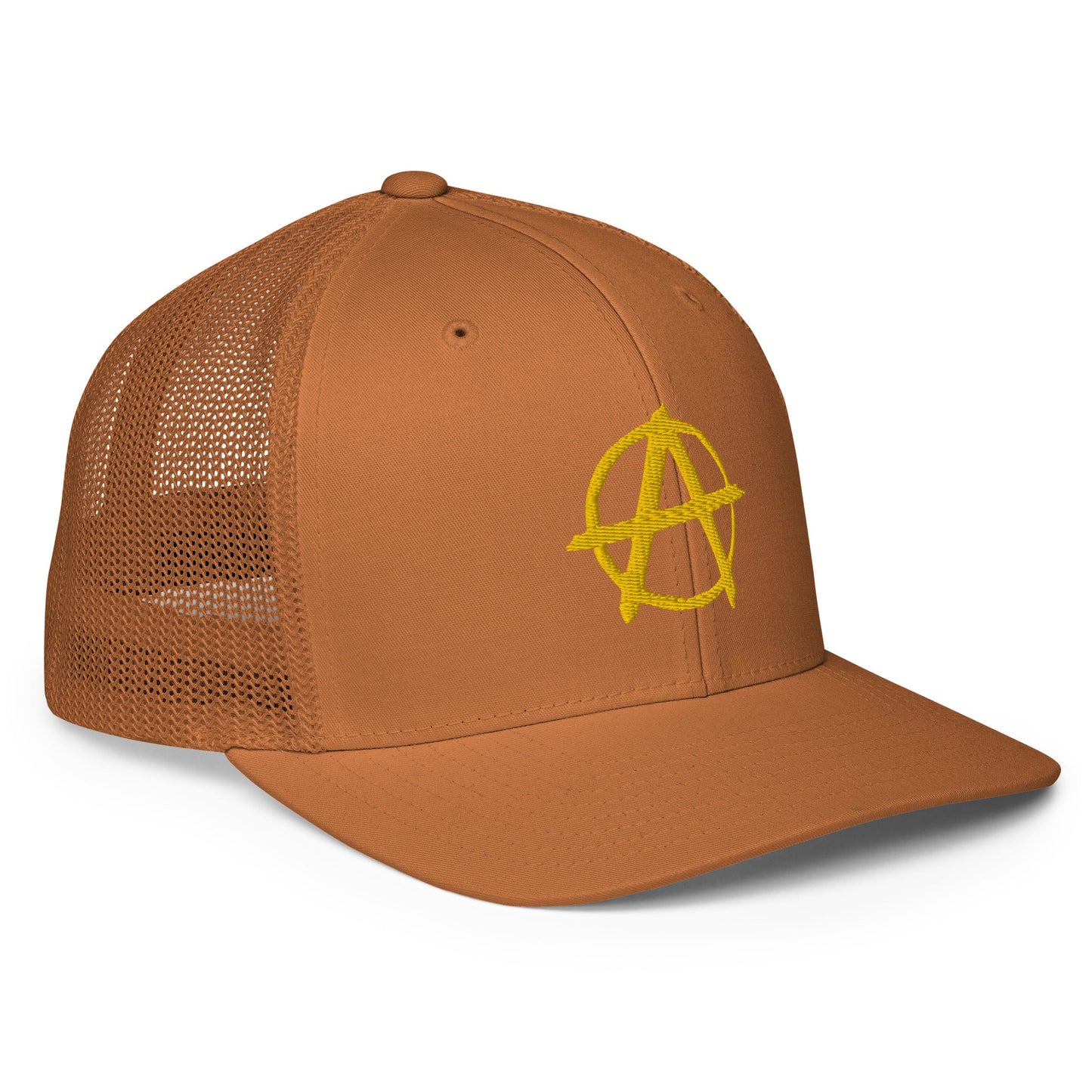 Ancap Anarchy Anarchocapitalism Black & Yellow Closed-back trucker cap