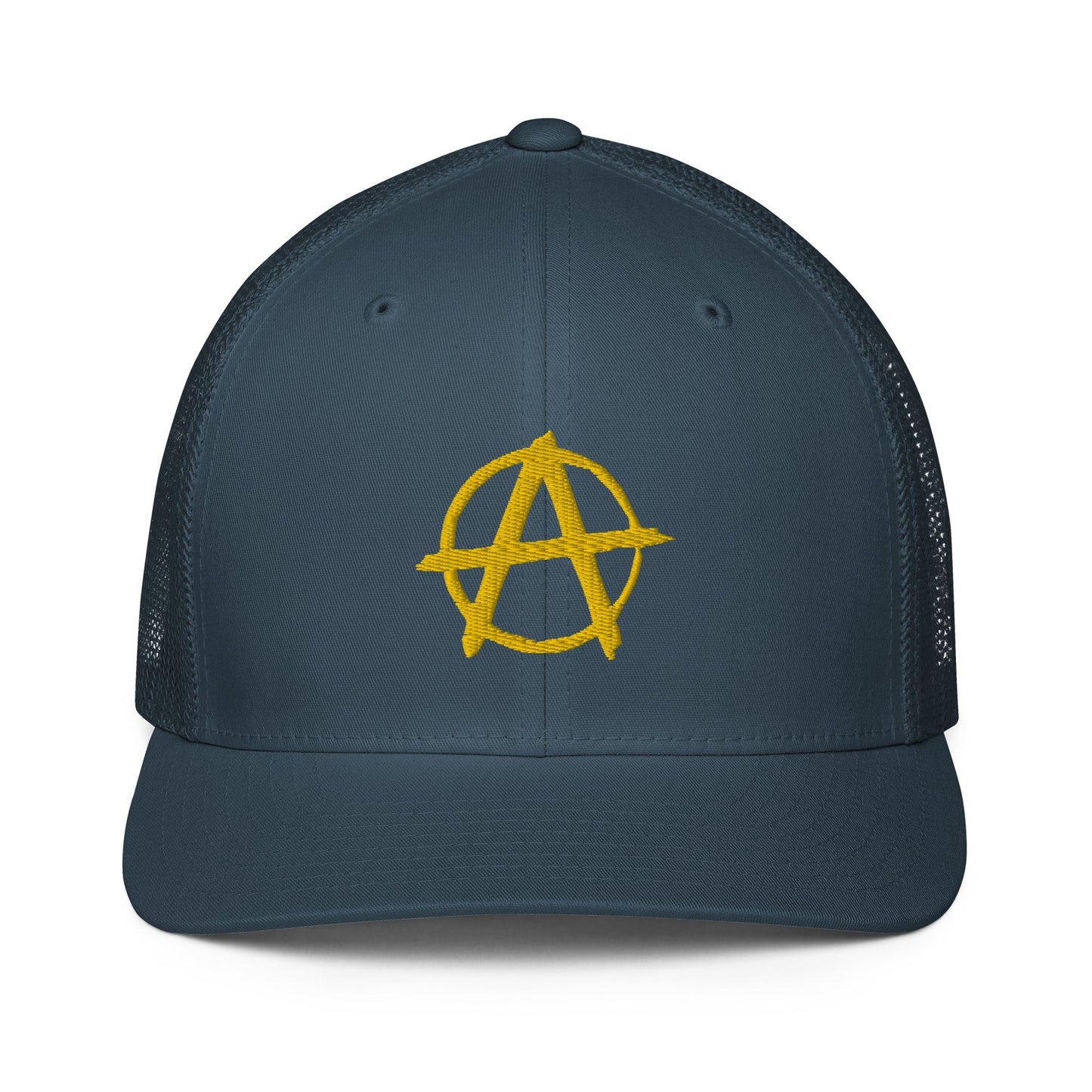 Ancap Anarchy Anarchocapitalism Black & Yellow Closed-back trucker cap