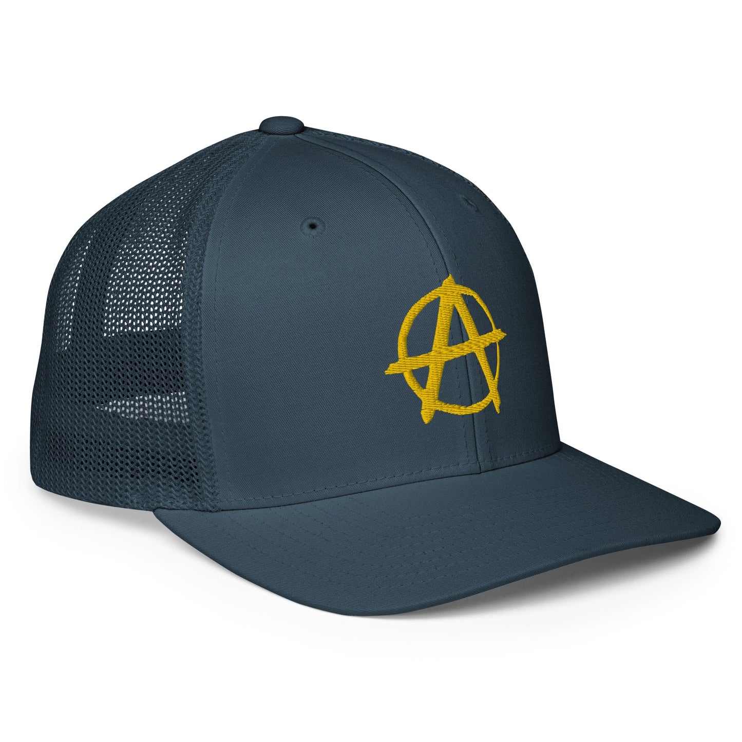 Ancap Anarchy Anarchocapitalism Black & Yellow Closed-back trucker cap