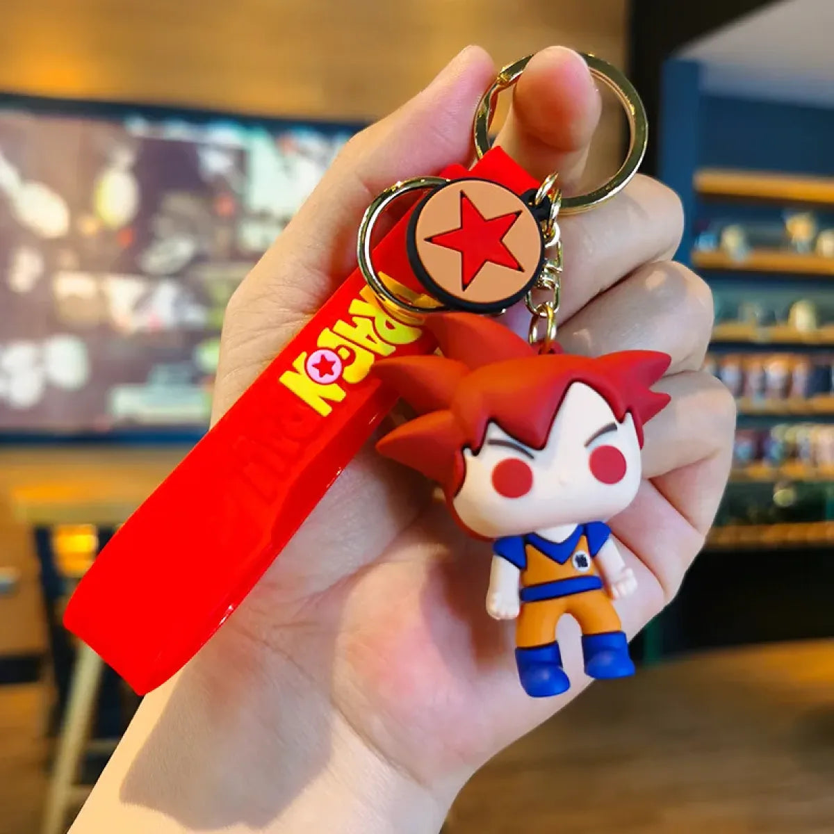 Dragon Ball Series Keychain Charms: 1-7 Star Dragon Balls
