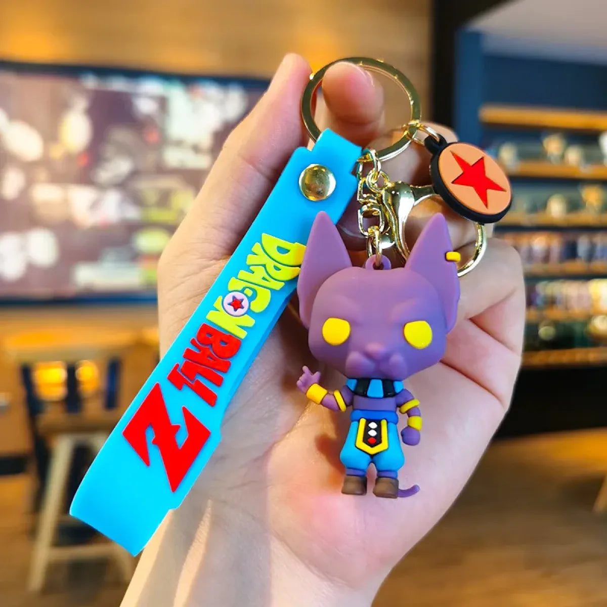 Dragon Ball Series Keychain Charms: 1-7 Star Dragon Balls