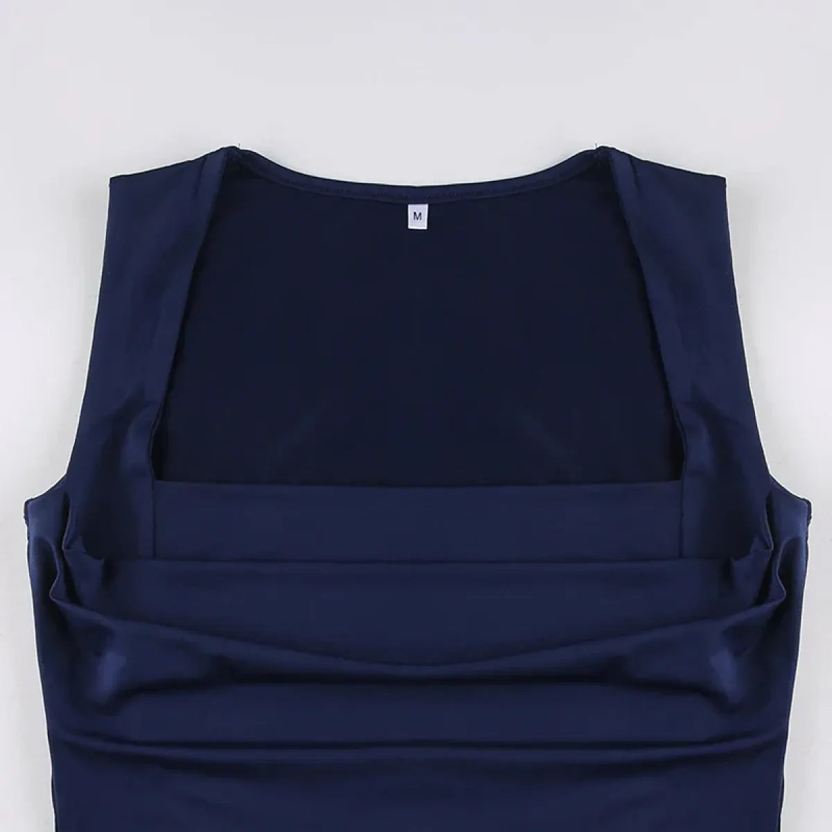 Elegant Square Collar Crop Top