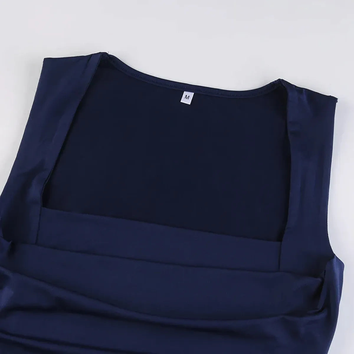 Elegant Square Collar Crop Top