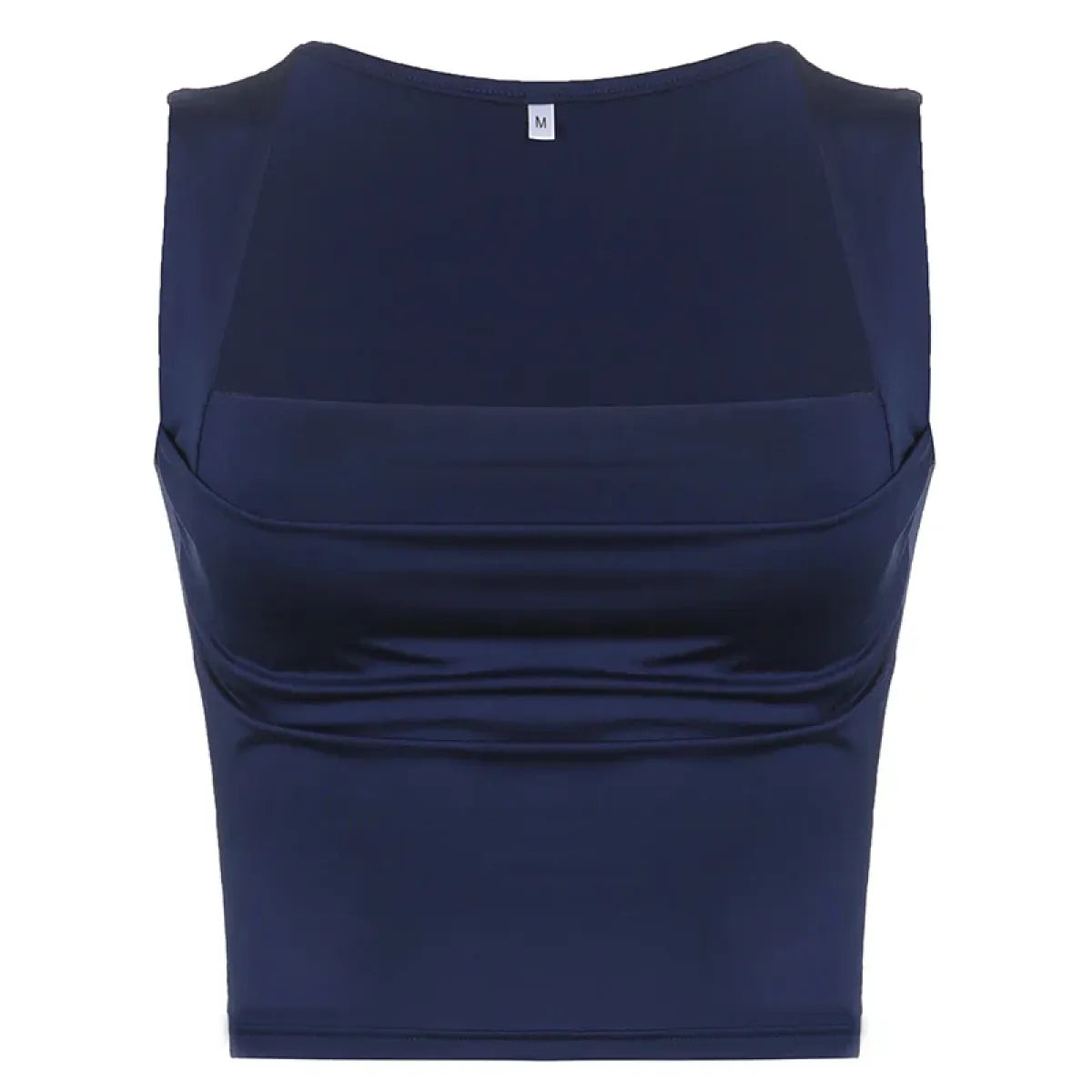 Elegant Square Collar Crop Top