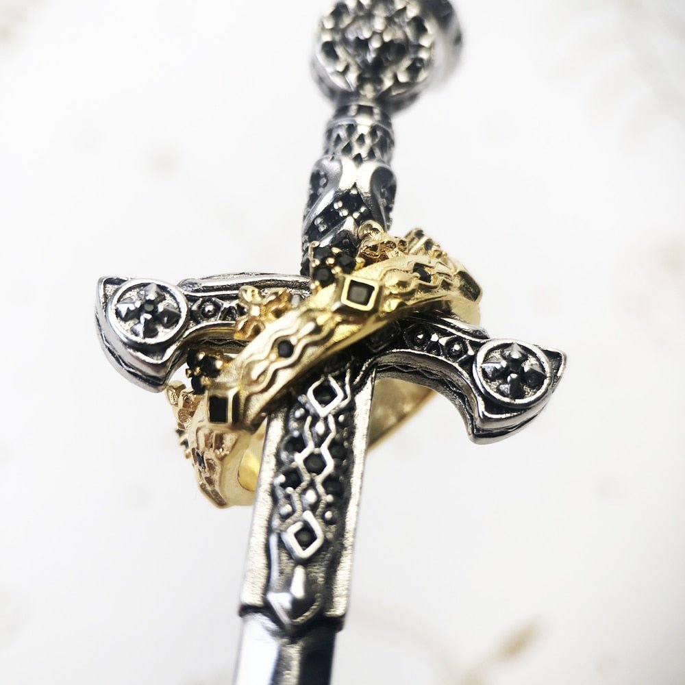 European Style Gothic Sword Link Chain Necklace