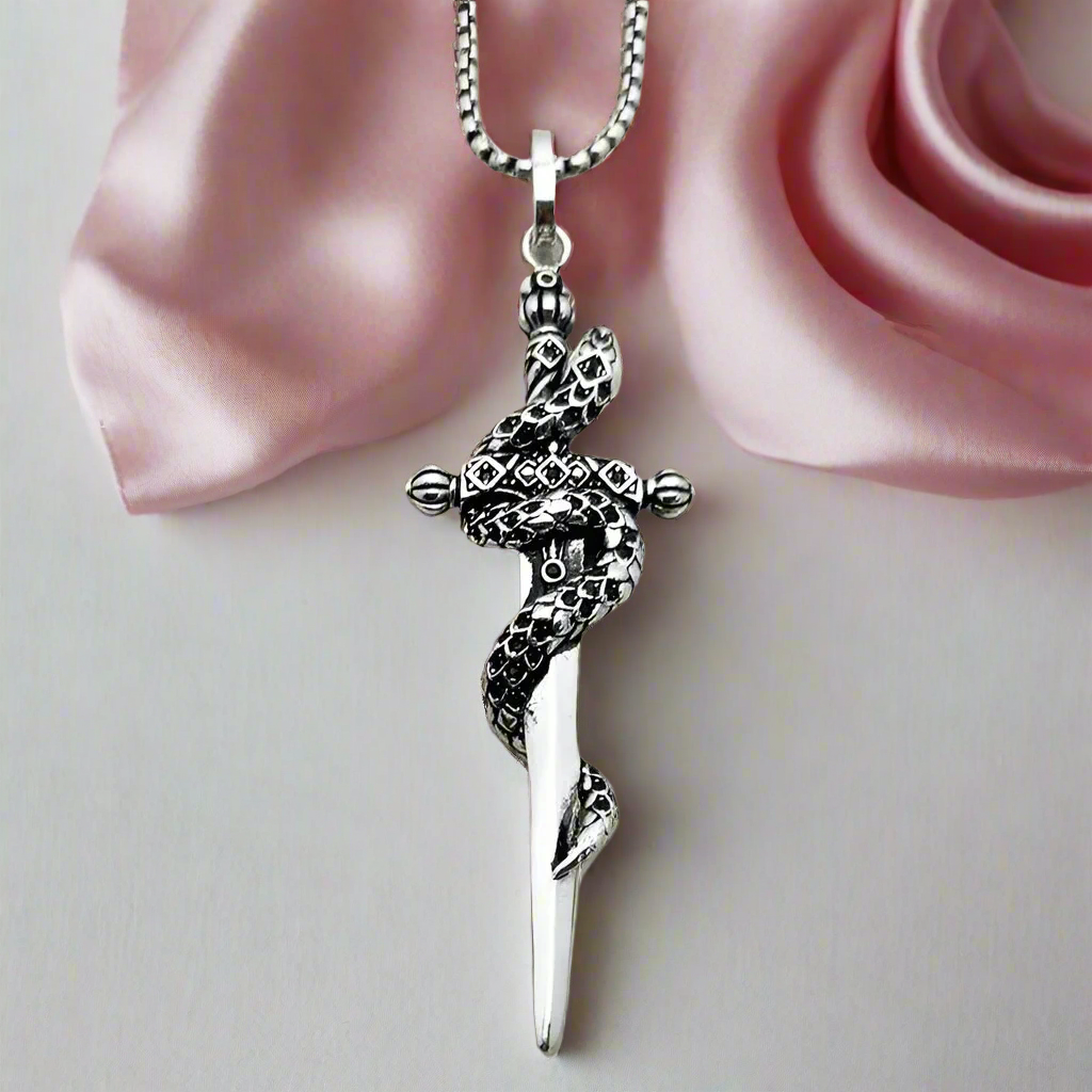 European Style Gothic Sword Link Chain Necklace