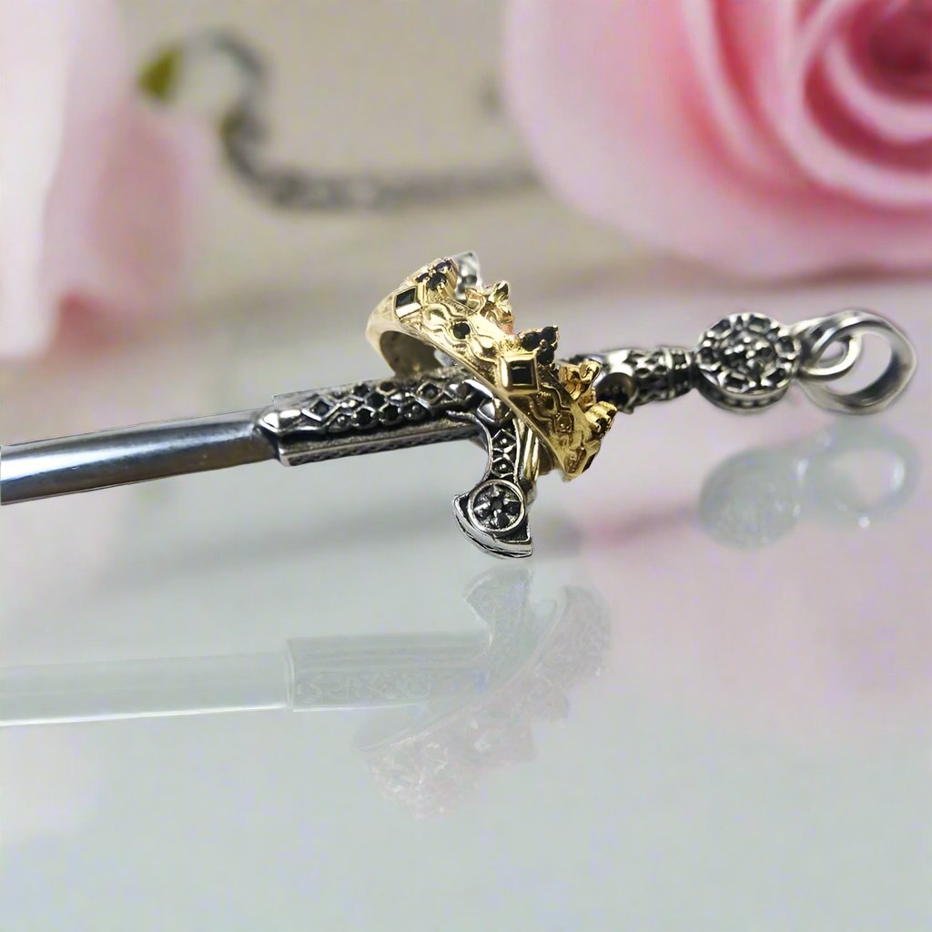 European Style Gothic Sword Link Chain Necklace