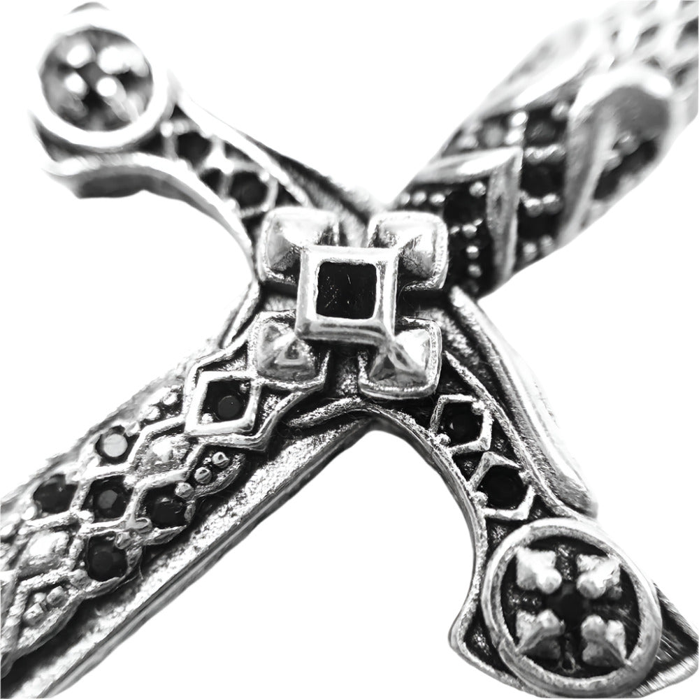 European Style Gothic Sword Link Chain Necklace