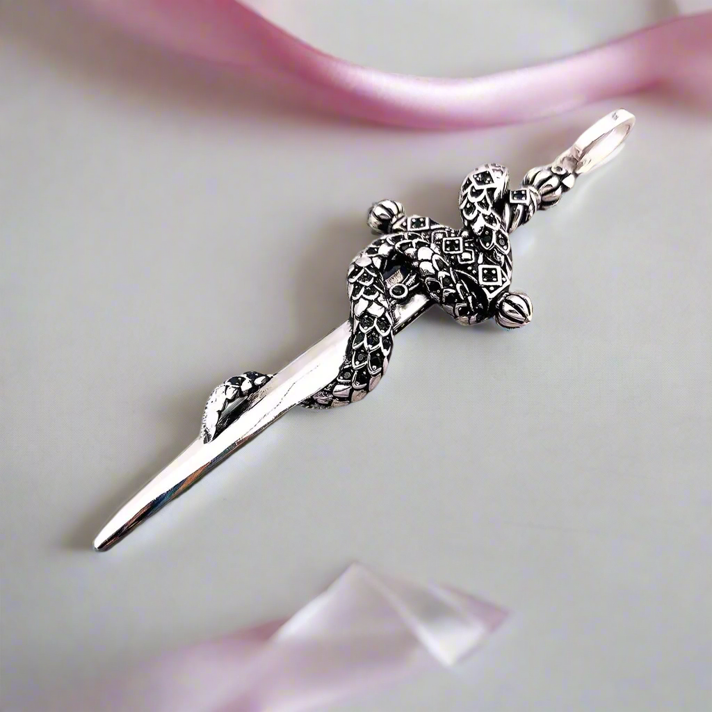 European Style Gothic Sword Link Chain Necklace