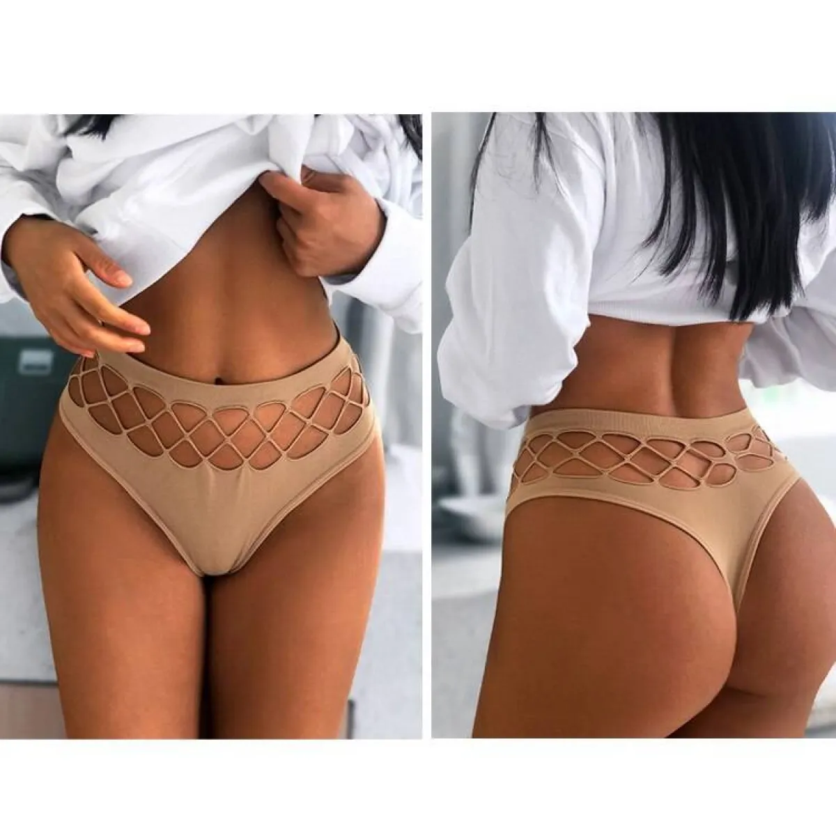 Fishnet Hollow Underwear