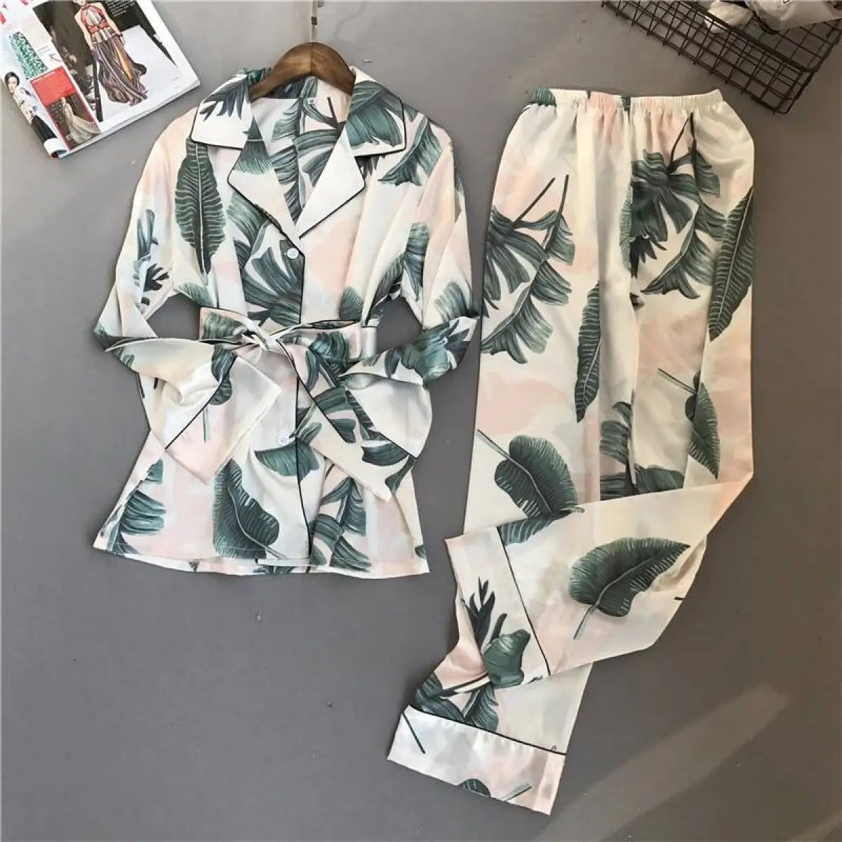 Flowers/Plant Pajama Set