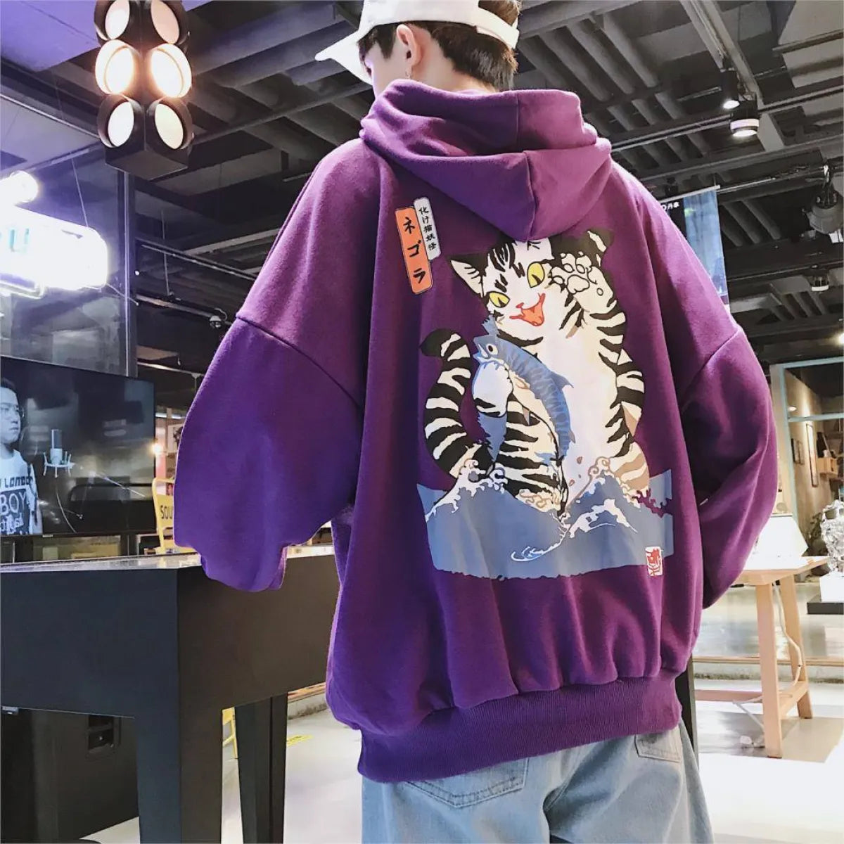 Funny Cat Hooded Jacket