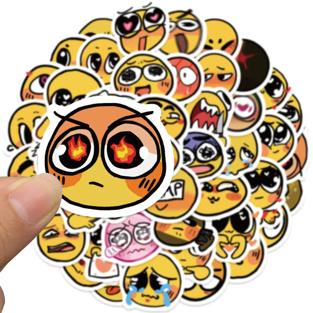 Funny Face Waterproof Graffiti Stickers - Aesthetic Luggage & Laptop Decals