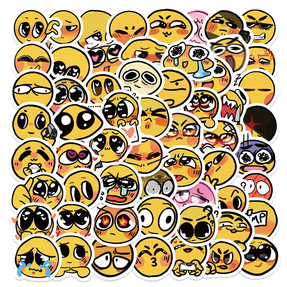 Funny Face Waterproof Graffiti Stickers - Aesthetic Luggage & Laptop Decals