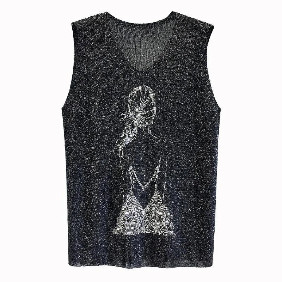 Glitter Print Tank Top