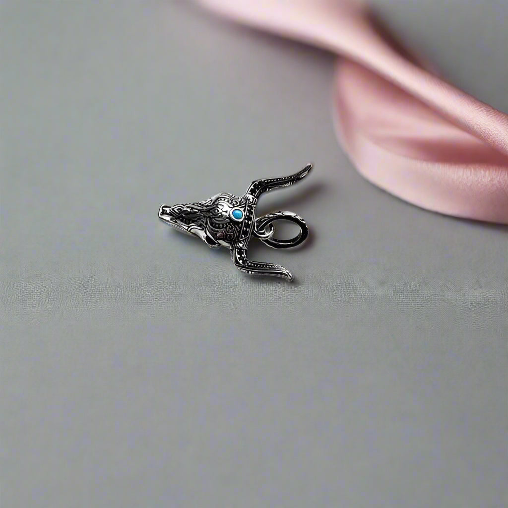 Gothic Bull Head Ethnic Pendant