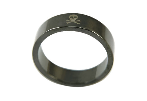 Gothic Skull Cross Bone Men's Ring Band