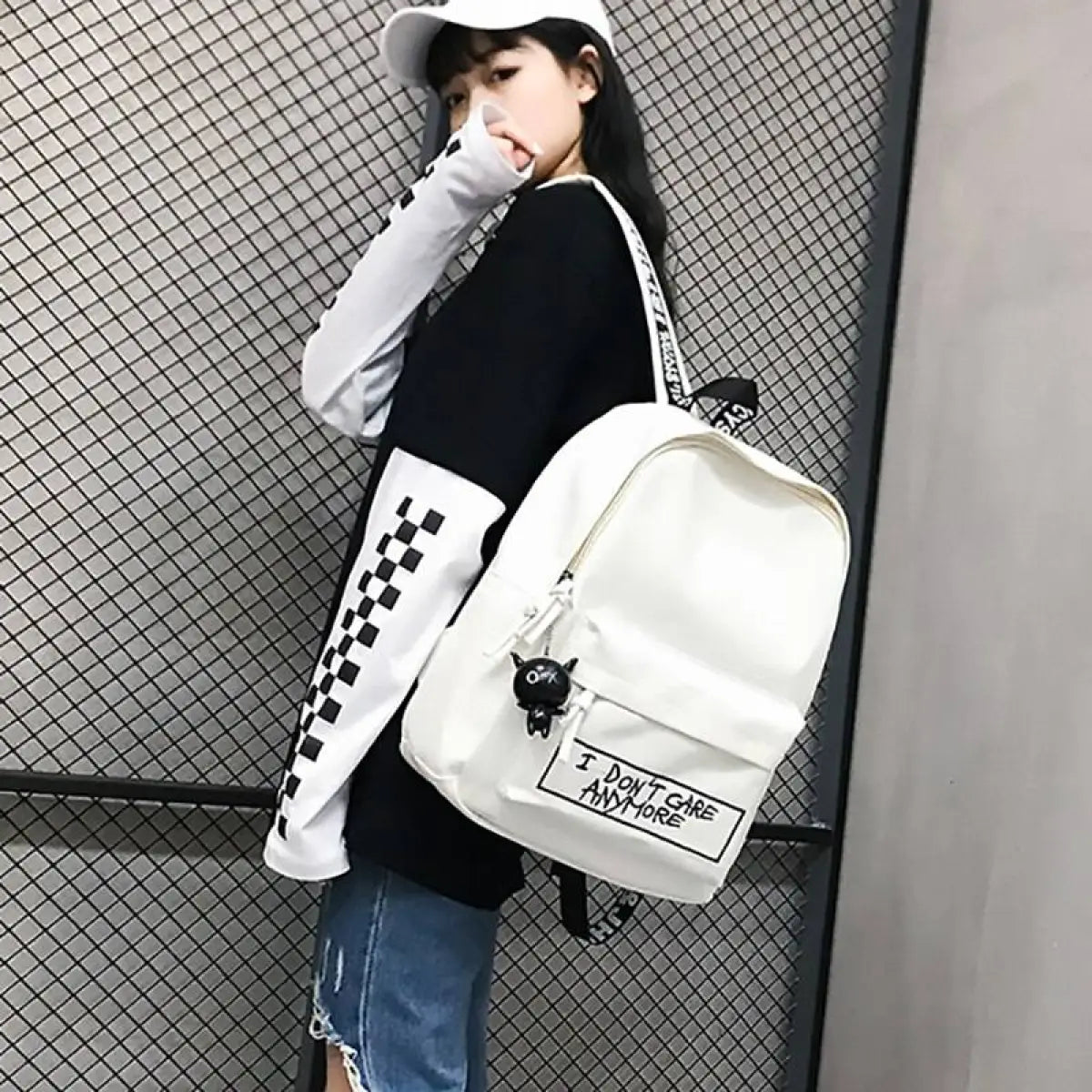 Harajuku Backpack - I Don't Care