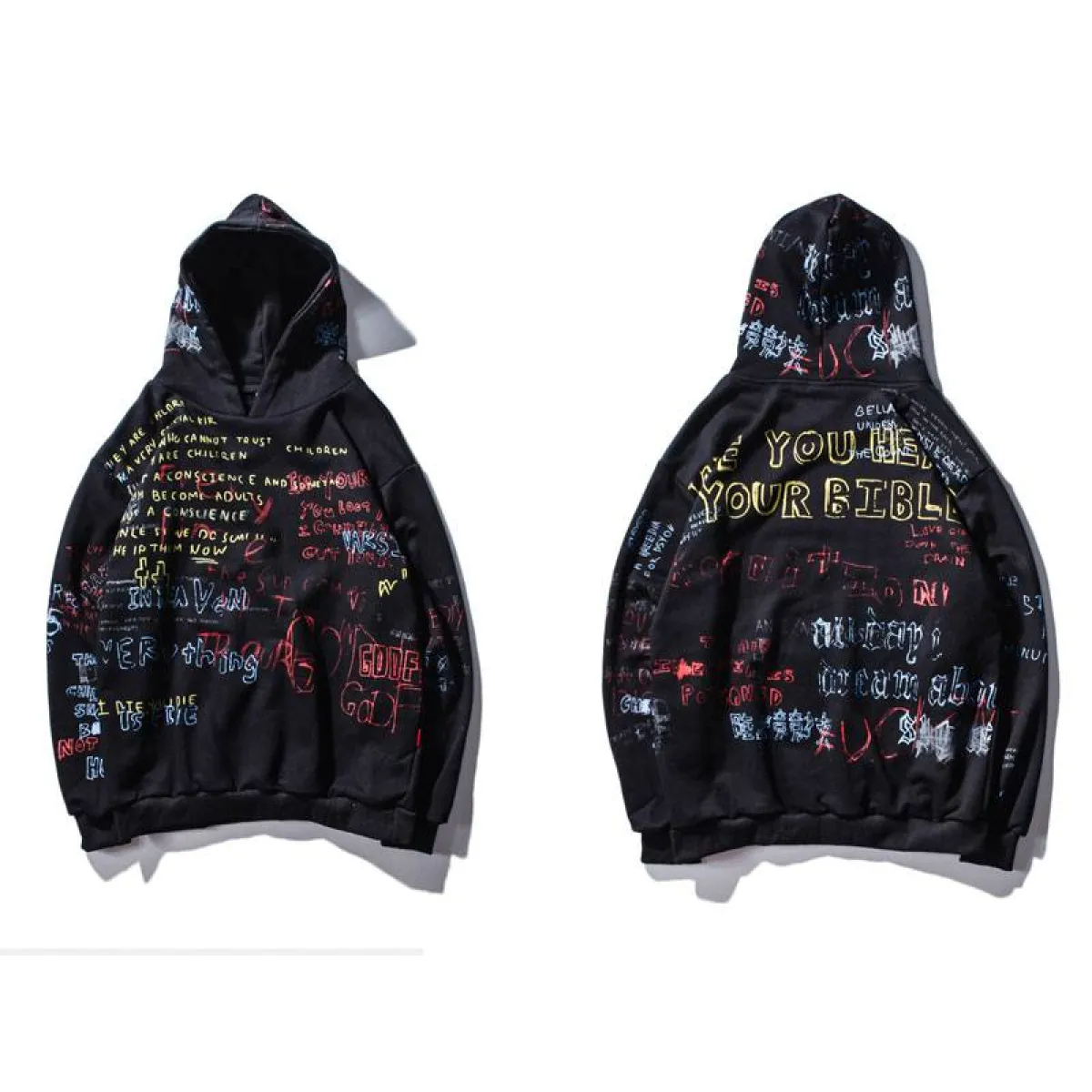 Harajuku Graffiti Hoodies