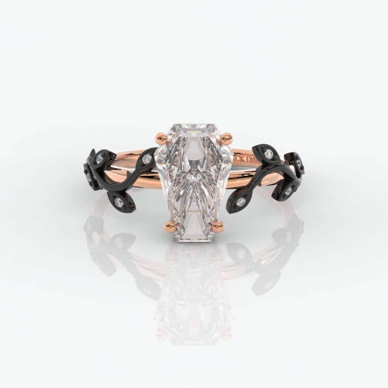 Hell and Back Ring - Limited Coffin Cut Diamond Engagement Ring