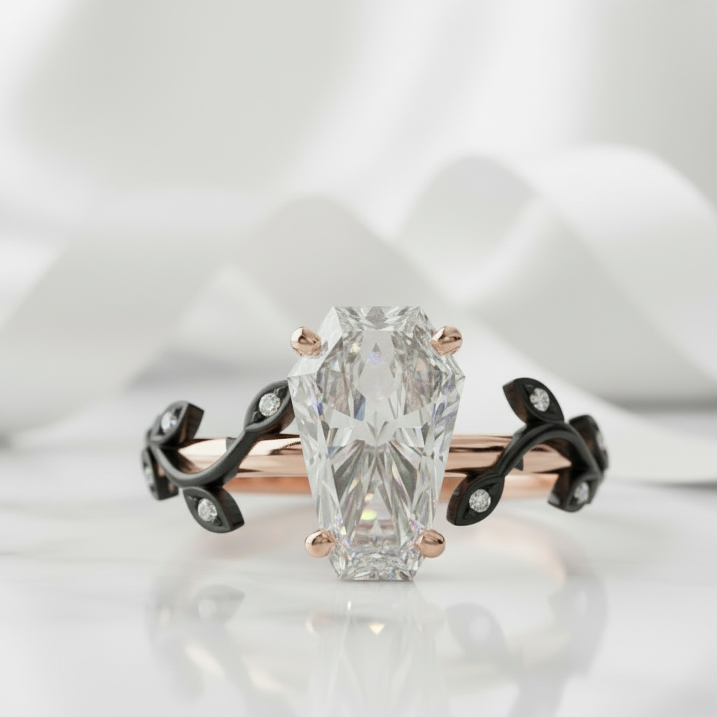Hell and Back Ring - Limited Coffin Cut Diamond Engagement Ring