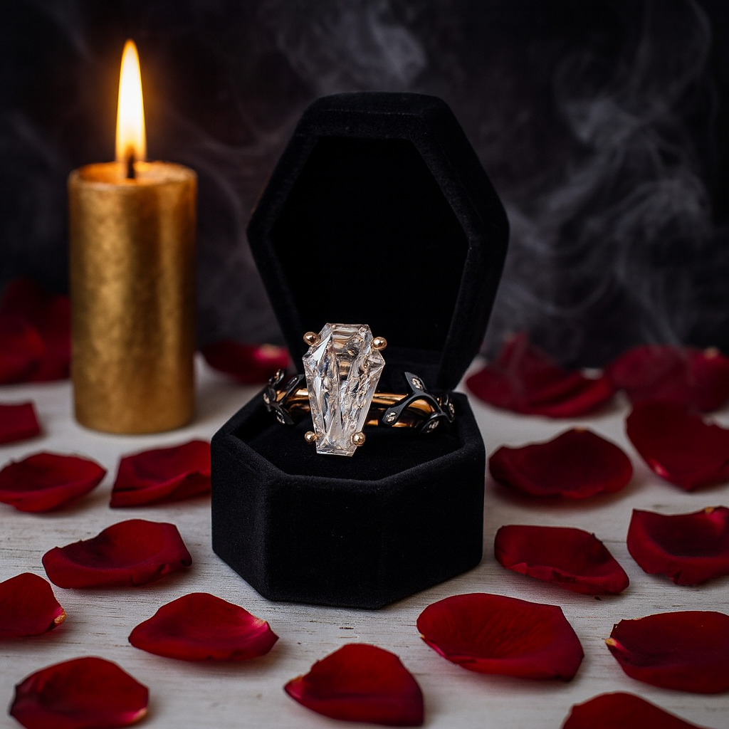 Hell and Back Ring - Limited Coffin Cut Diamond Engagement Ring