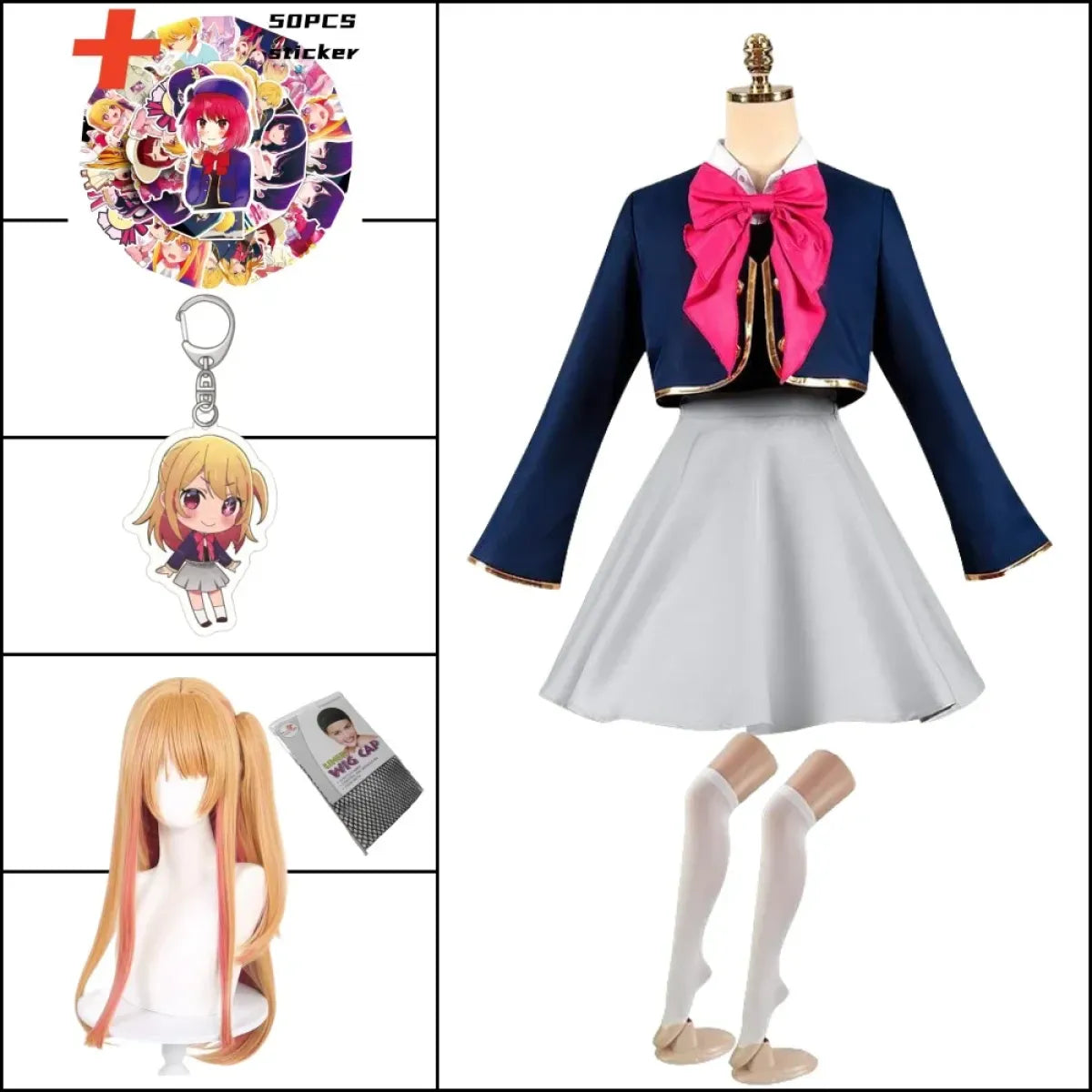OSHI NO KO Ai Hoshino Cosplay Costume - Hoshino Rubii Arima Kana Lolita Dress
