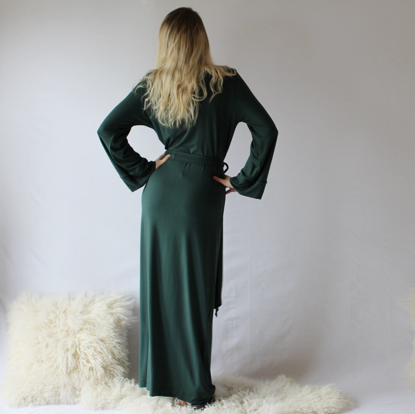 Womens Long Bamboo Robe