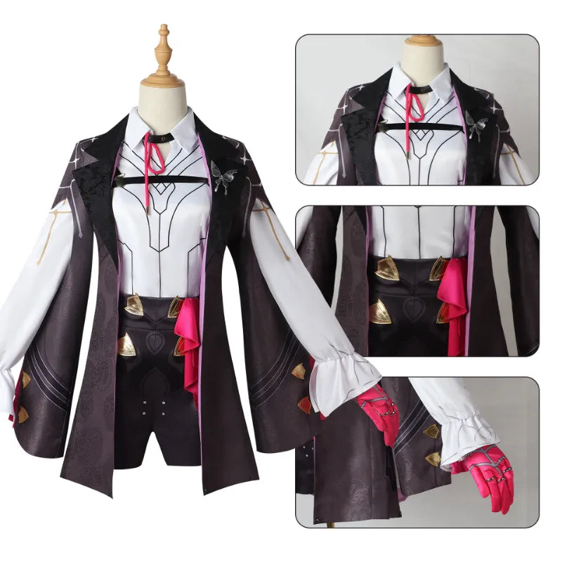 Kafka Cosplay Costume - Honkai: Star Rail Anime Game - Sweet Combat Uniform