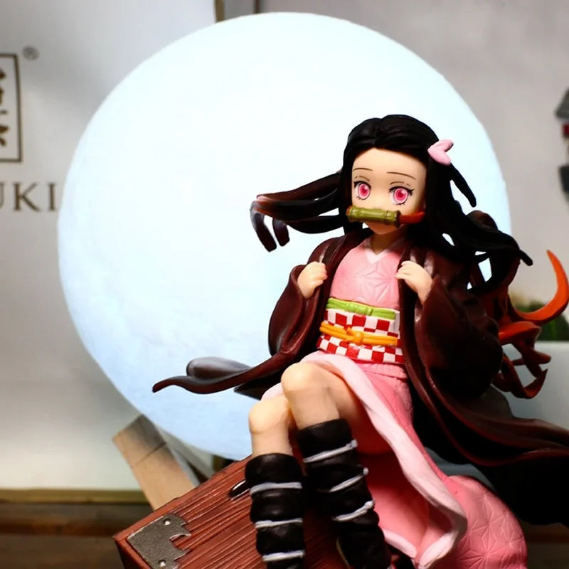 Demon Slayer Nezuko Figure – 17CM Sitting Pose PVC Collectible