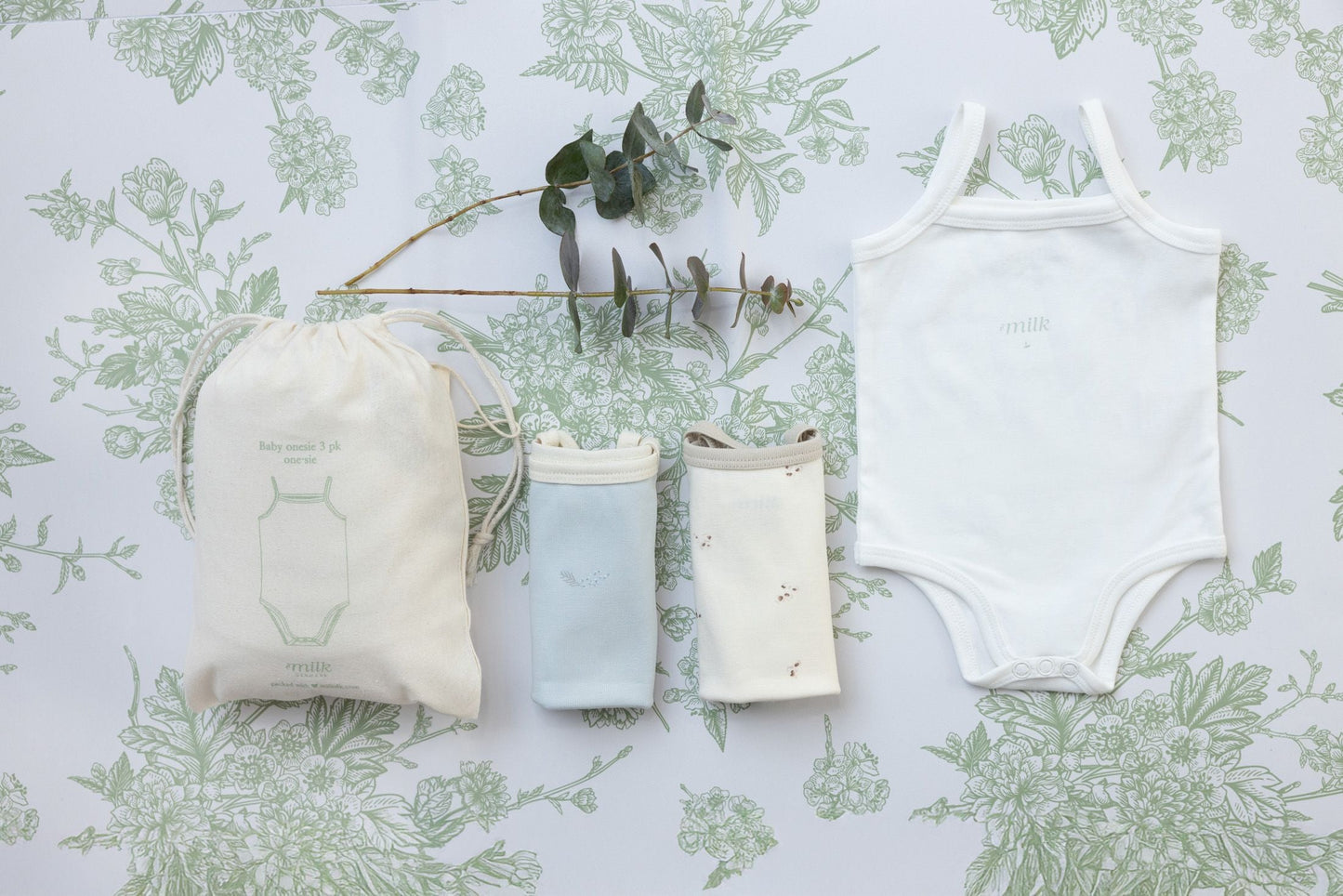 Milk Powder Blue Baby Boy Onesies