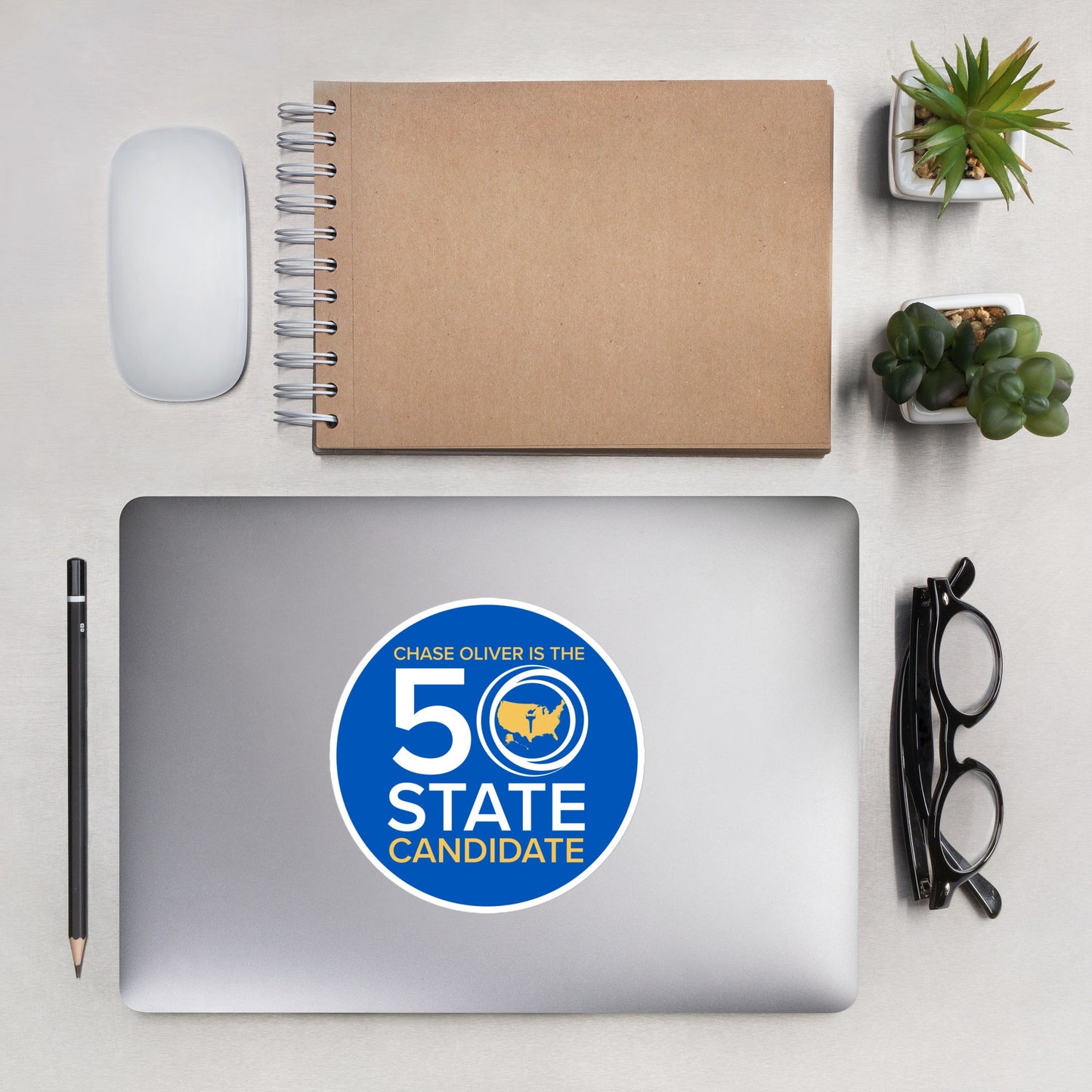 50 State Candidate - Chase Oliver stickers