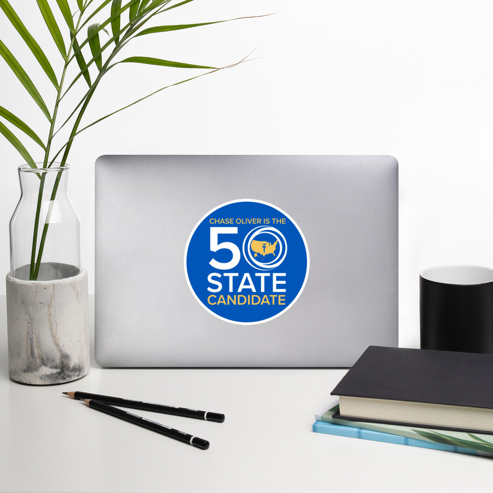 50 State Candidate - Chase Oliver stickers