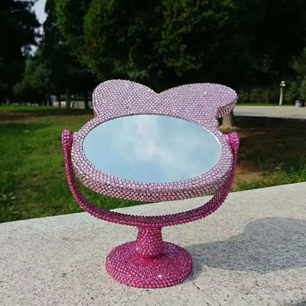 My Melody Rhinestone Bling Makeup Mirror